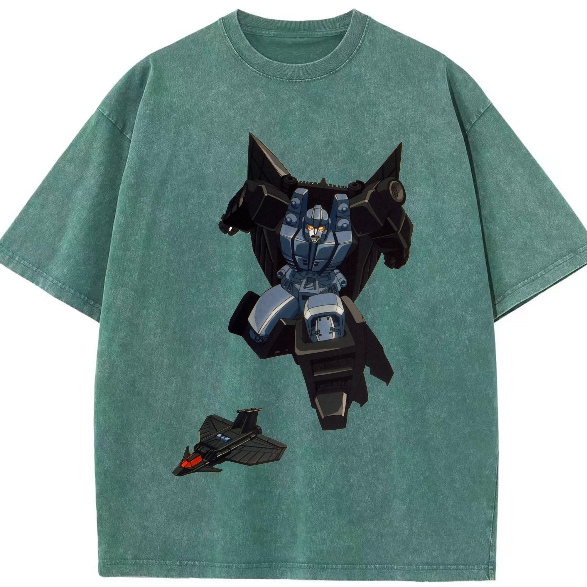 （画像用）  綿100% ヴィンテージ風 半袖Tシャツ（フロントプリント）